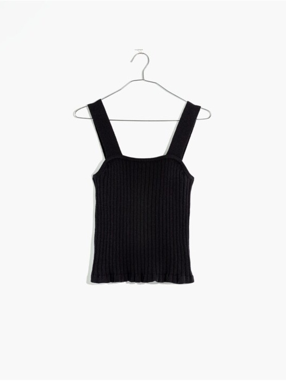 Madewell Black Tilney Ribbed Sweater Tank Size M